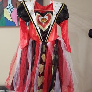 Queen of hearts Halloween costume. Sz 2T.